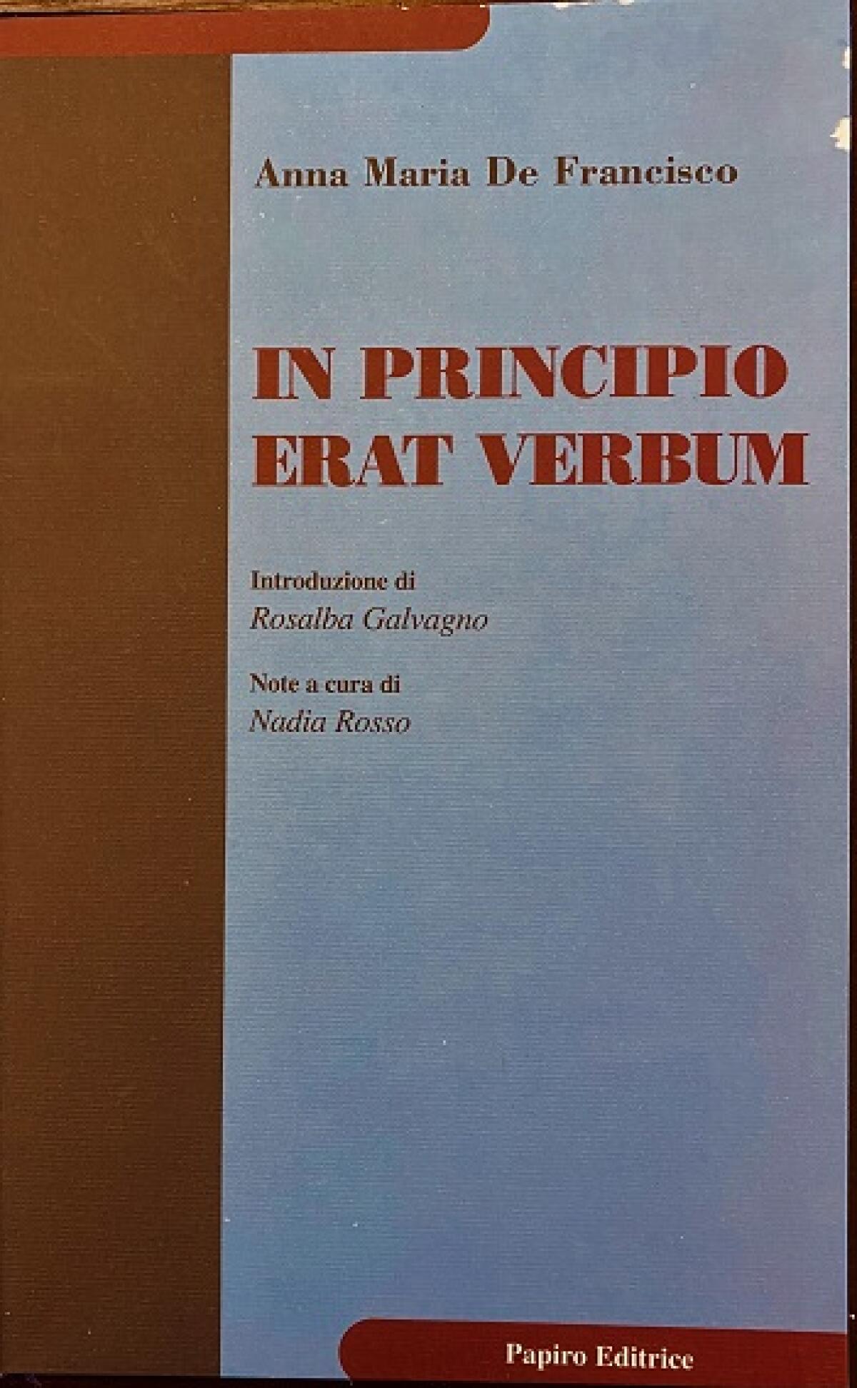 In principio erat verbum by A.M.De Francisco - 
