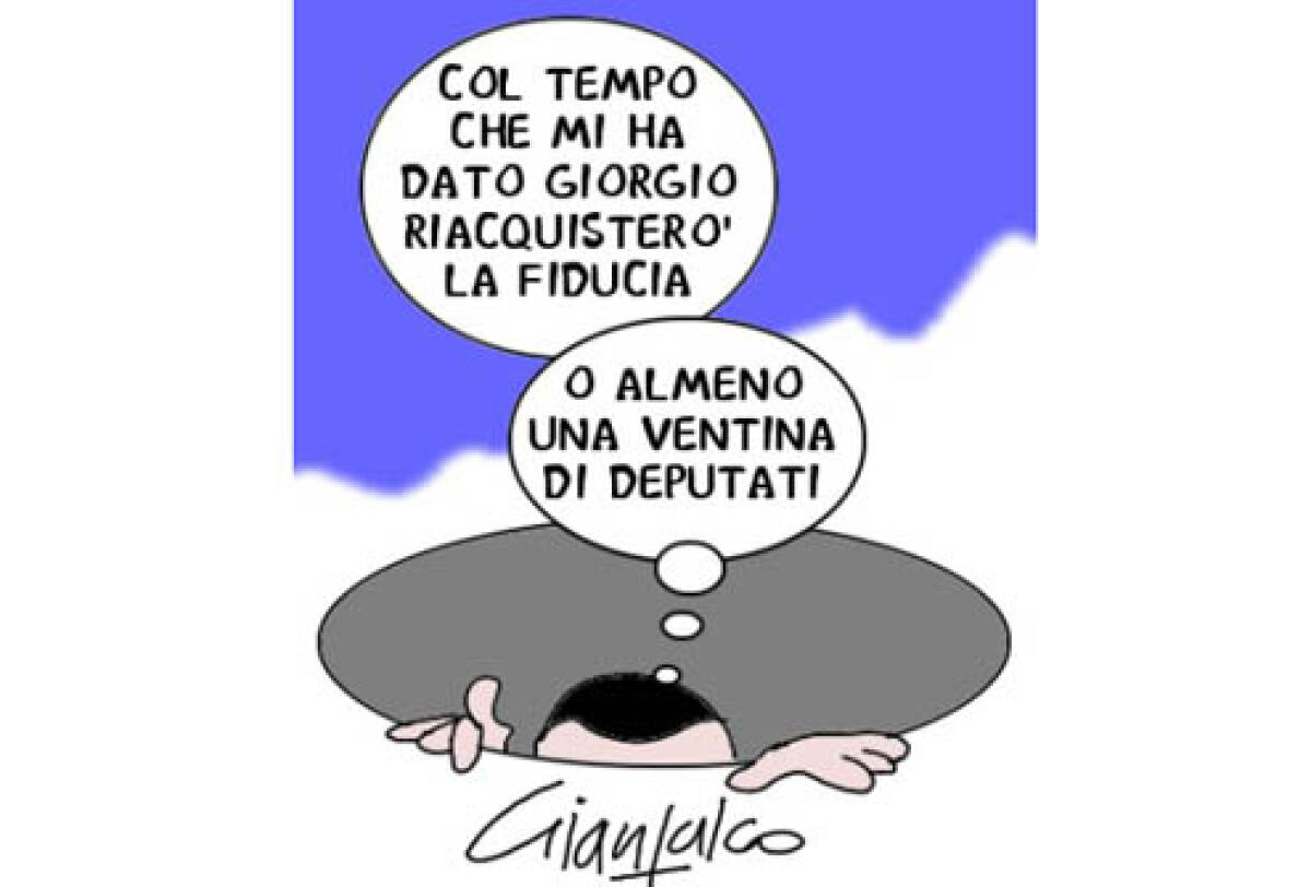 Gianfalco. L’ultima riforma: le dimissioni a tempo. Come lo yogurth… - 