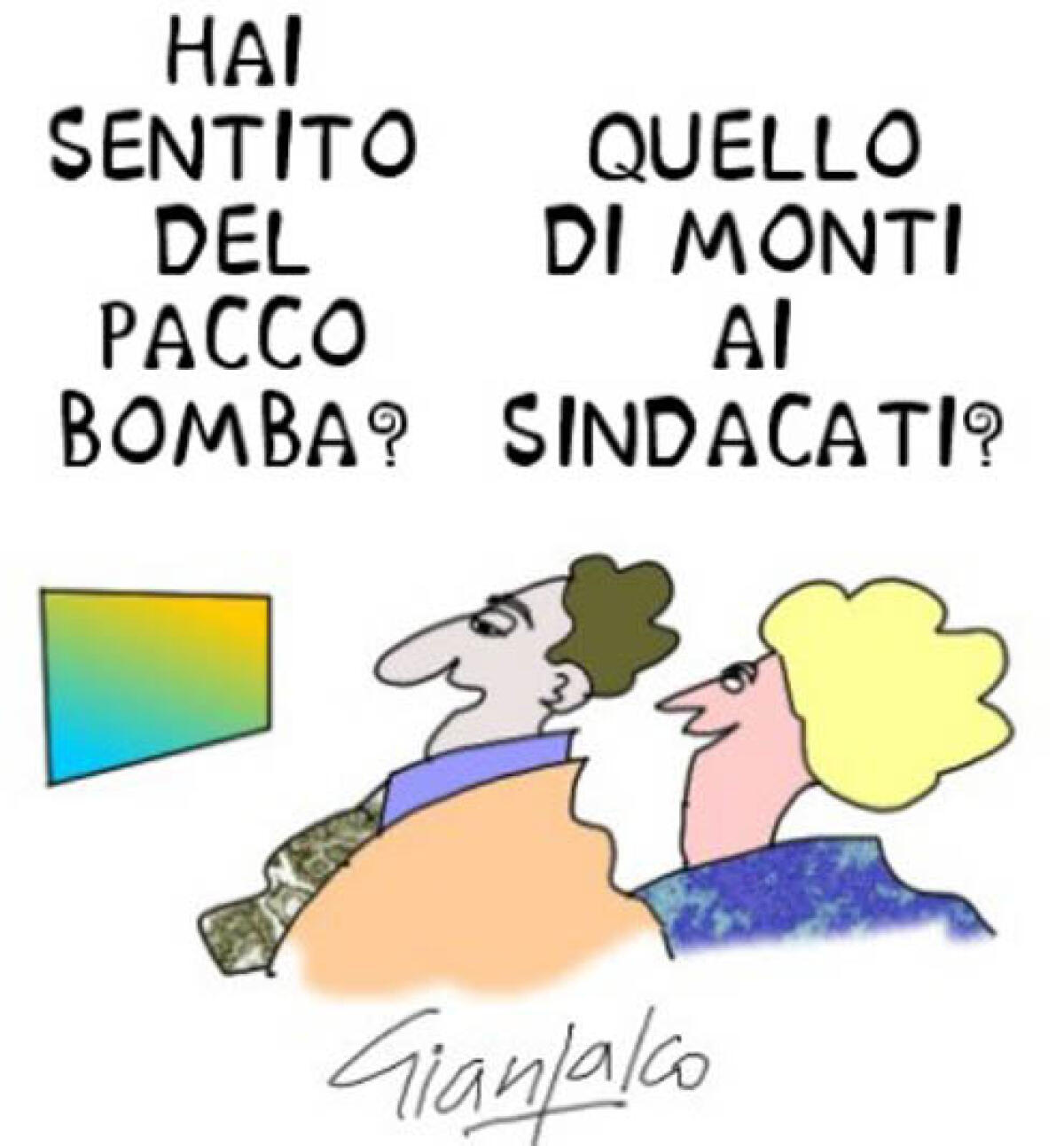 Monti ci sta montando (e anche un pò smontando) - 