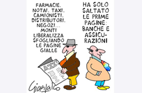 Forse Mario Monti ha le pagine gialle taroccate