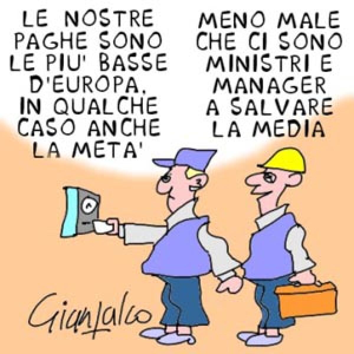 Finalmente un primato: i salari più bassi d'Europa - 