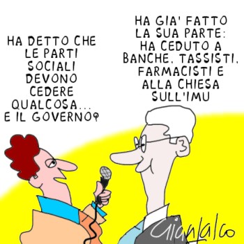 Buttato giù l'articolo 18 dal balcone di piazza Venezia