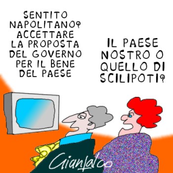 Buttato giù l'articolo 18 dal balcone di piazza Venezia