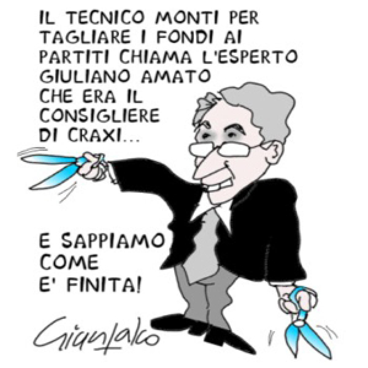 Amato taglierà i fondi ai partiti. Ma non siamo su scherzi a parte... - 