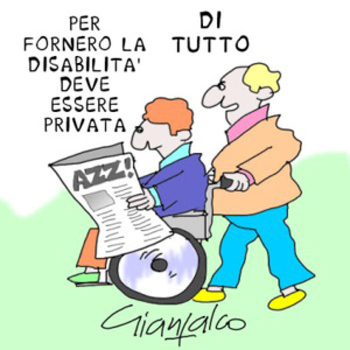 Fornero cuore nero: ora tocca ai disabili - 