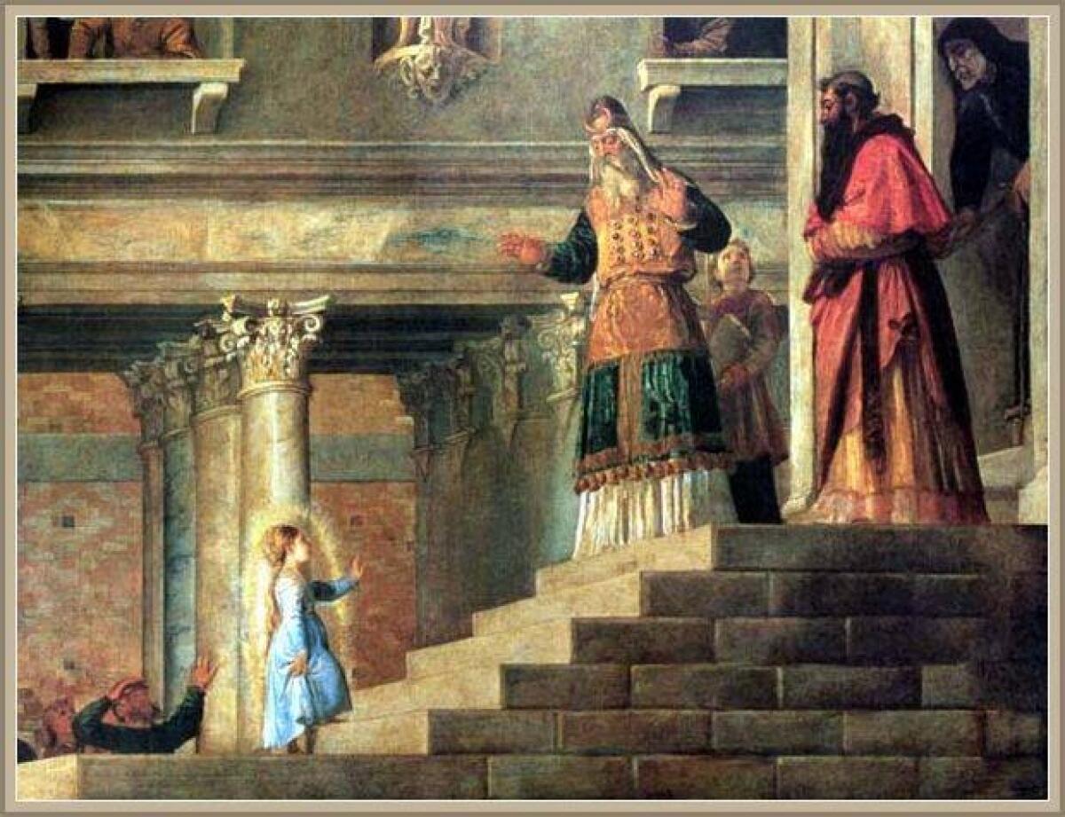 21 novembre: Presentazione Beata Vergine Maria - 