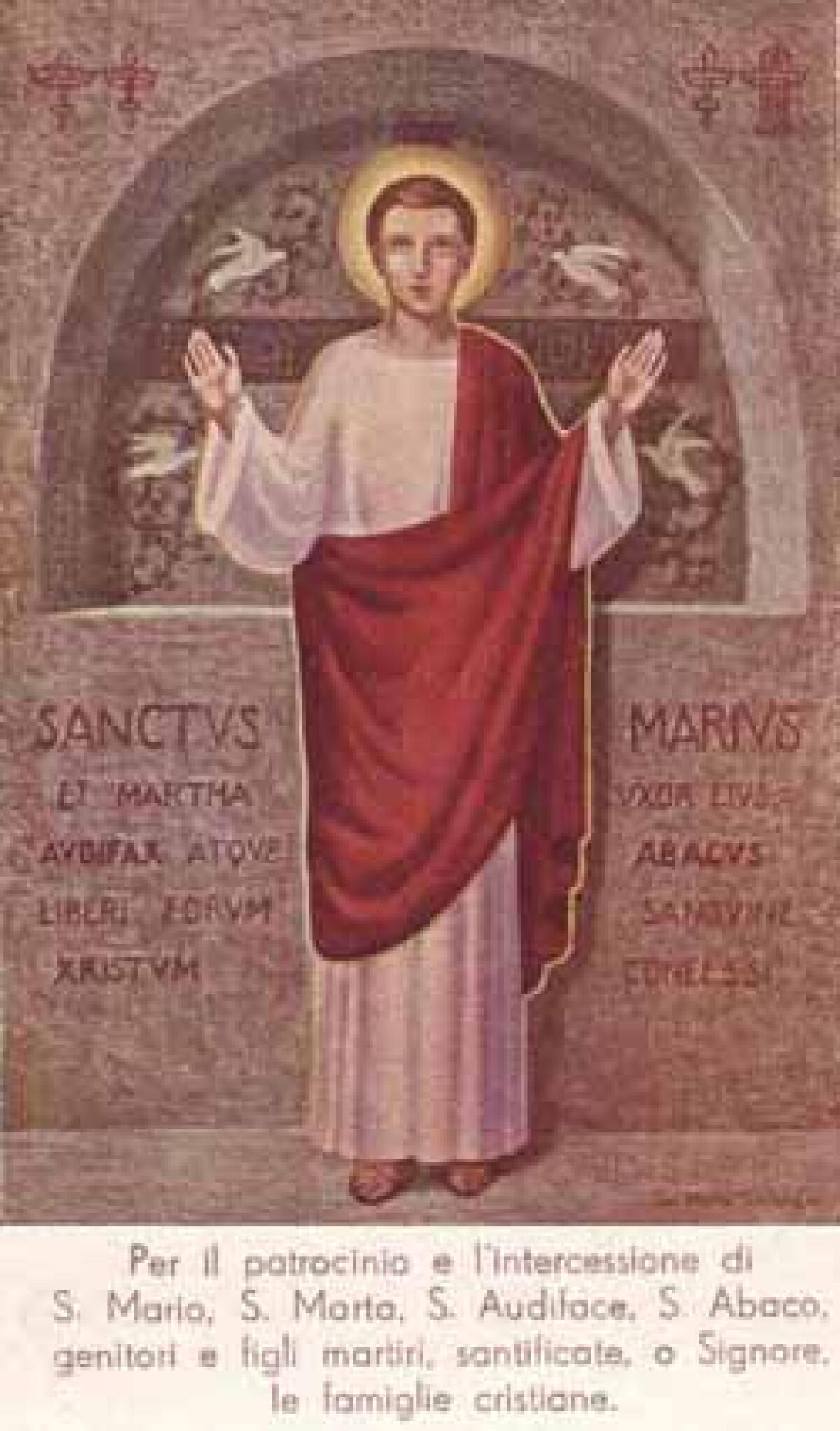 19 gennaio: San Mario e famiglia - 