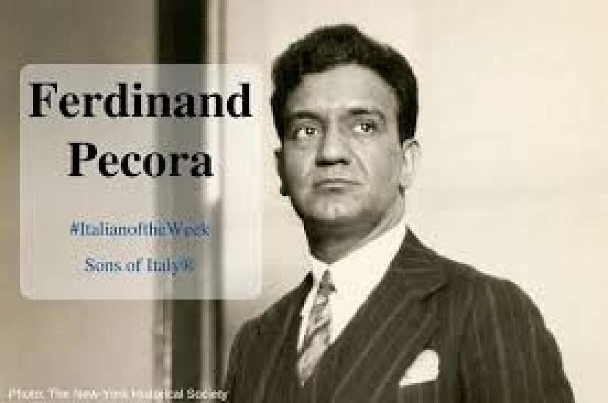 Riformò l'economia americana dopo il  '29, era nicosiano. Ferdinand Pecora, osannato nel mondo sconosciuto nella sua città - 