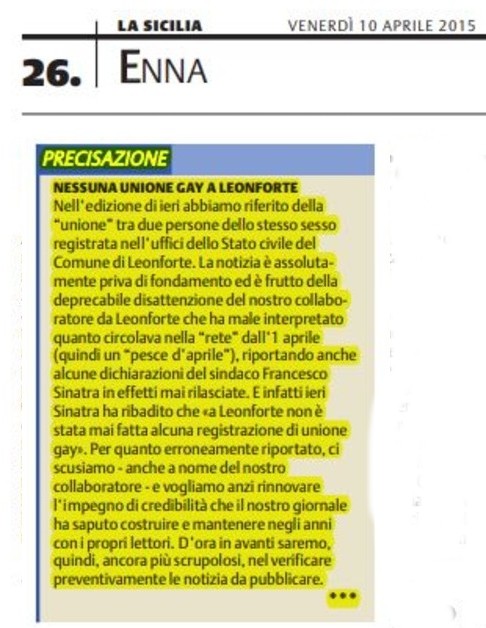 √i√i - Un pesce (leonfortese) ritardatario