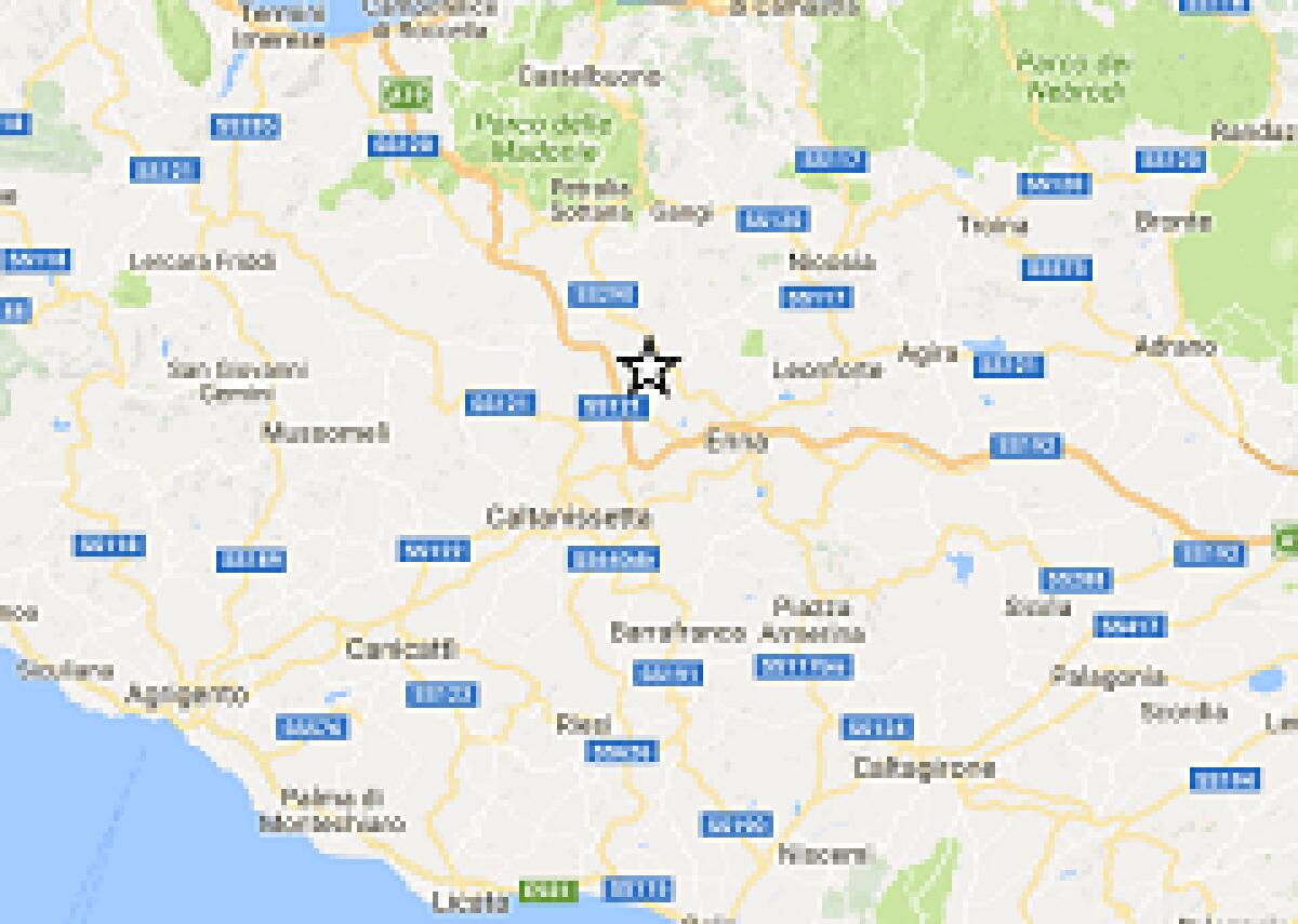 Sicilia, trema la terra per quattro volte a Villarosa, il 4 e 5 agosto Ml 2.2 - 3.1 - 2.1 - 