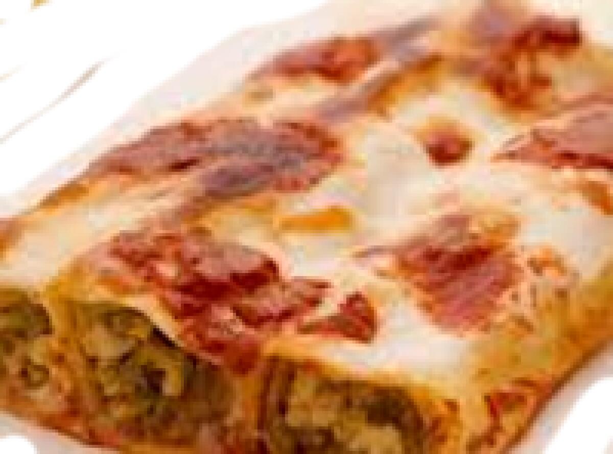 Cannelloni ripieni di carne e piselli - 