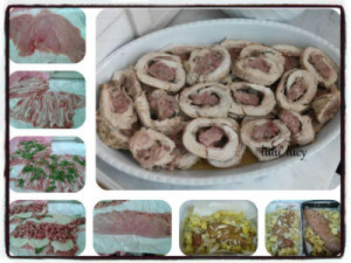 Girelle farcite con misto di carne - 