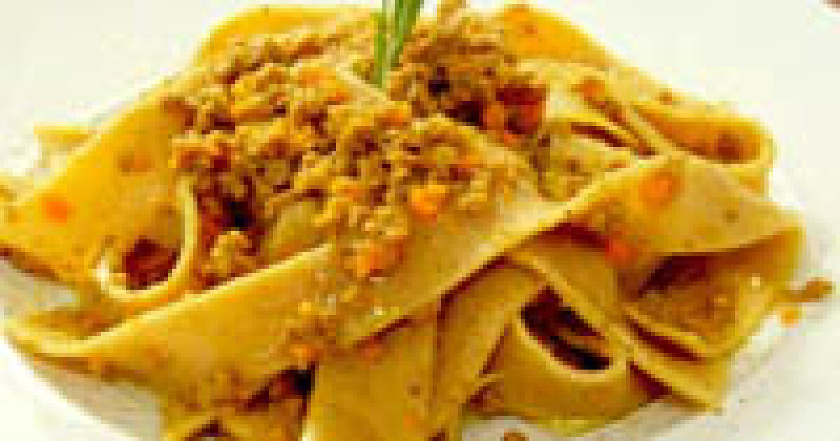 Pappardelle zafferano e noci - 