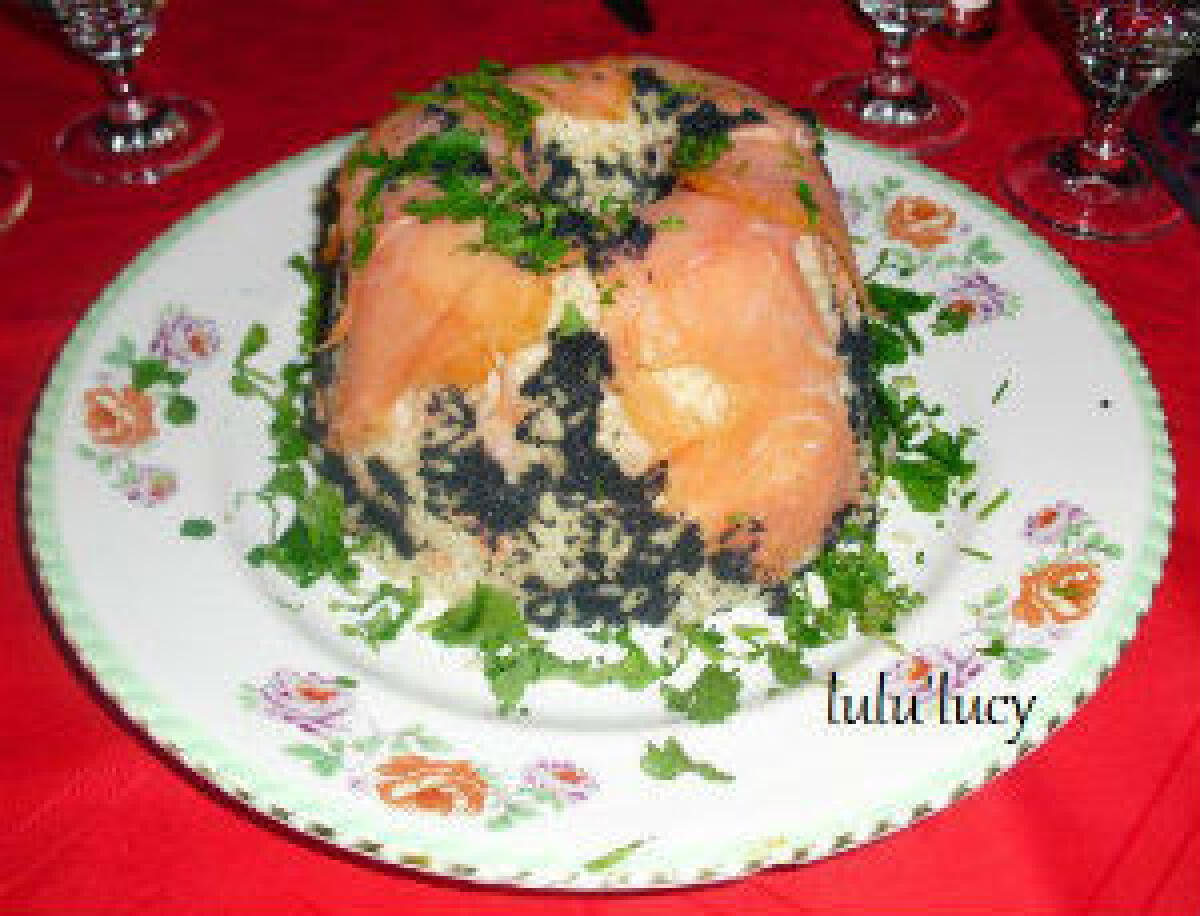 Timballo di riso con salmone affumicato - 
