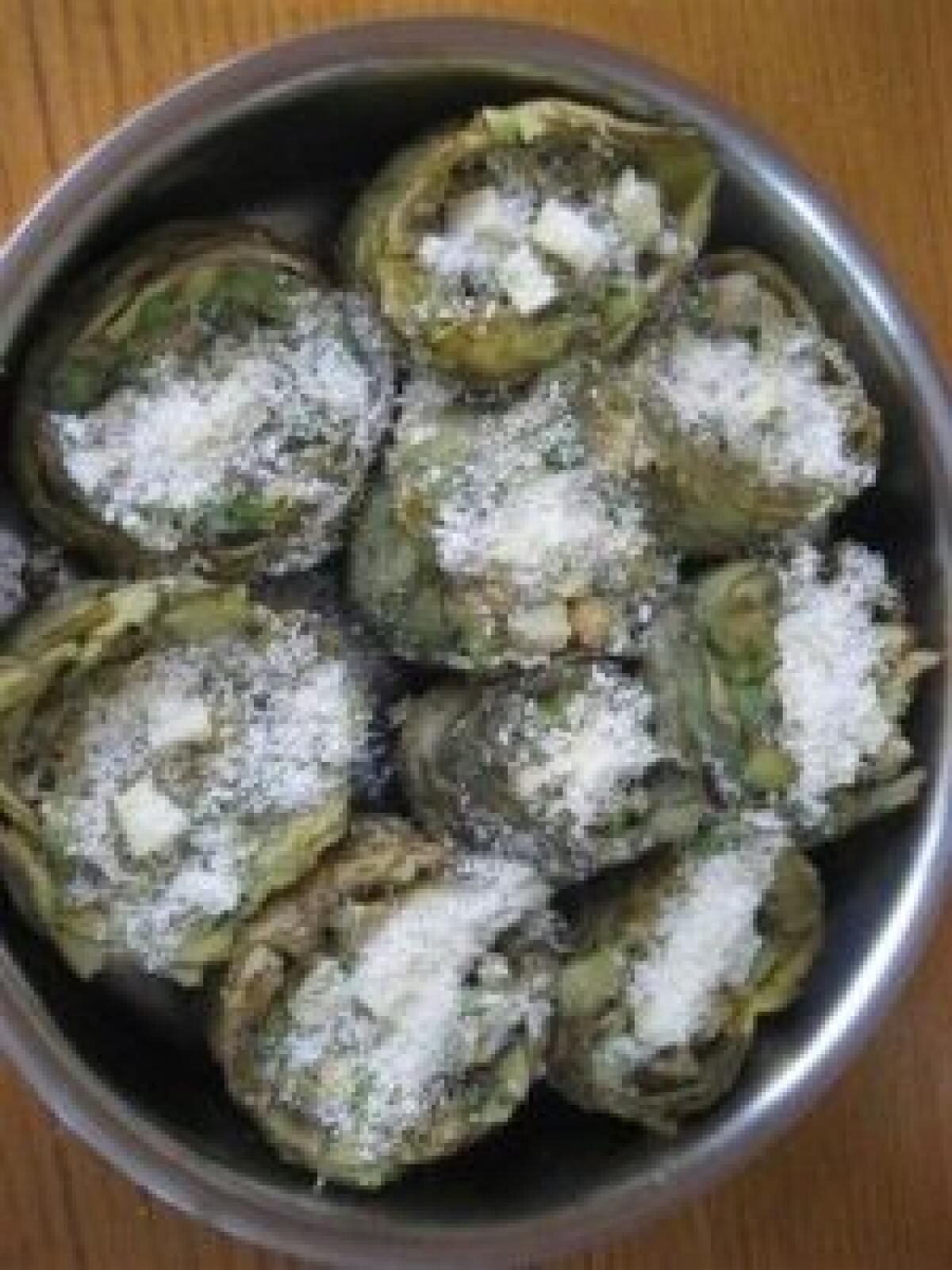Carciofi con parmigiano e mollica - 