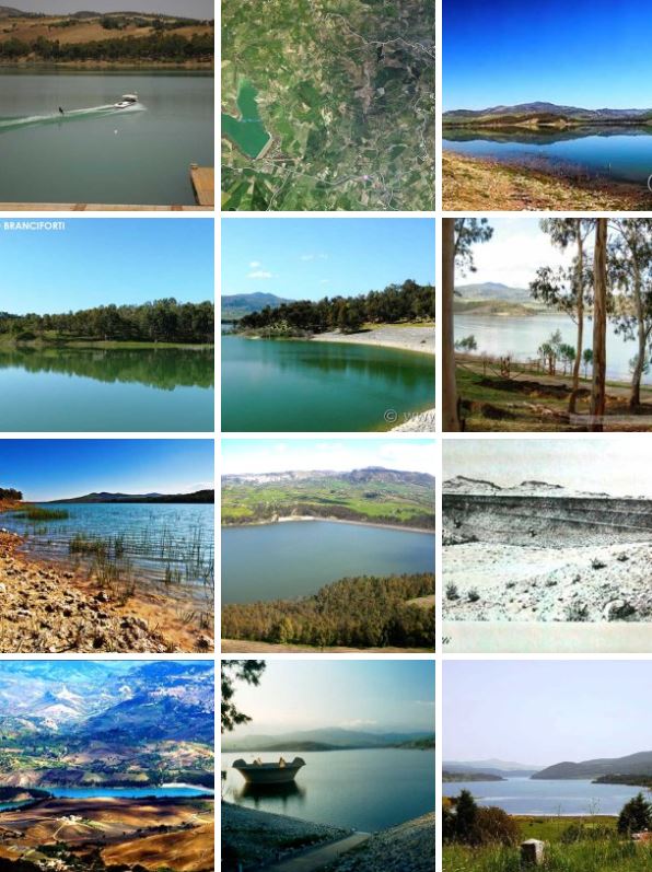 I laghi e dighe nella Provincia di Enna