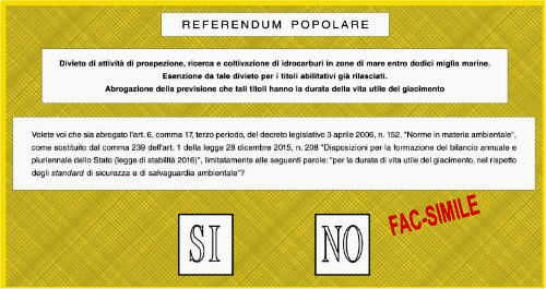 referendum 17 aprile 2016 scheda