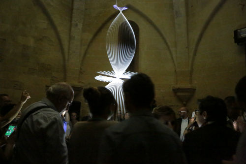 Enna √i√i: SPACETIME HELIX, torre di Federico: uno spettacolo di scultura-luce-suono