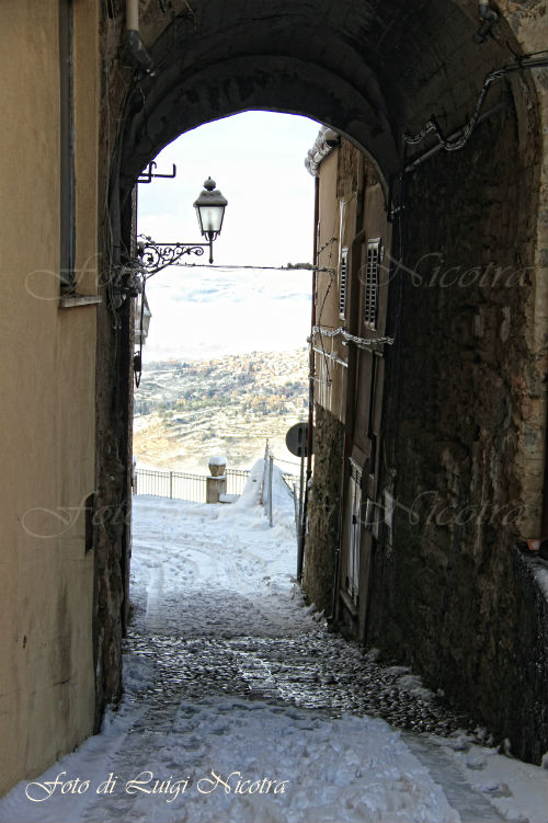 Enna, la neve di gennaio 2017. Foto by: Luigi Nicotra