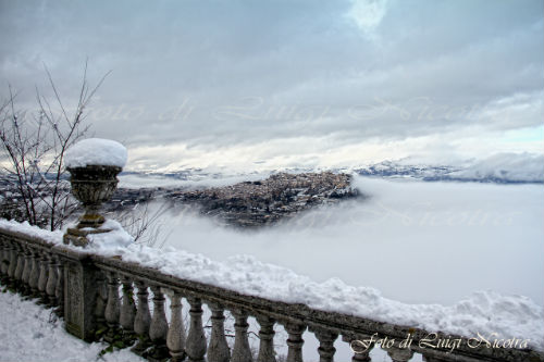 Enna, la neve di gennaio 2017. Foto by: Luigi Nicotra