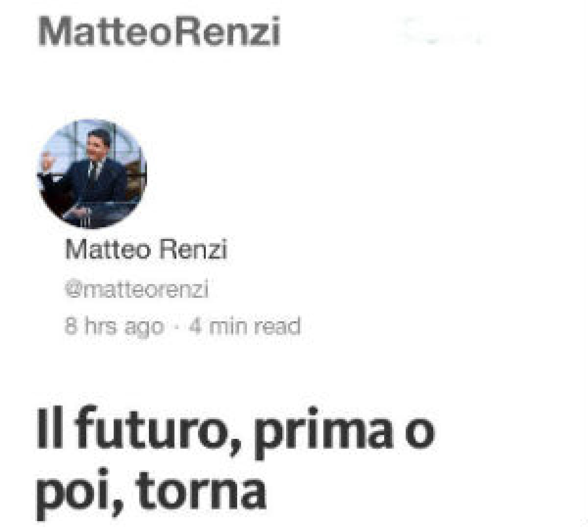 Il futuro prima o poi torna - 