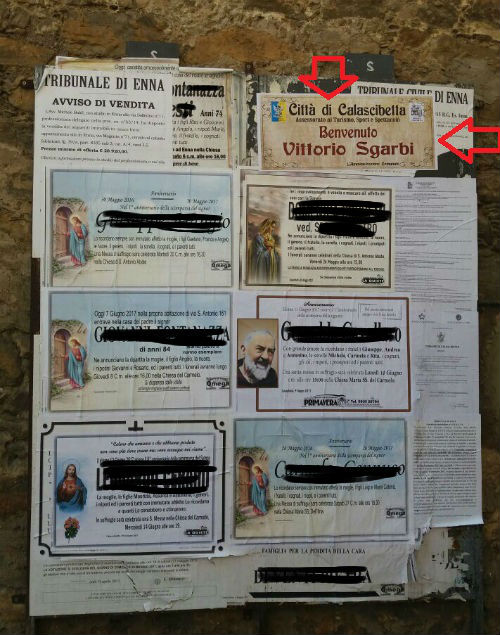 Calascibetta acquista un nuovo cittadino: Vittorio Sgarbi