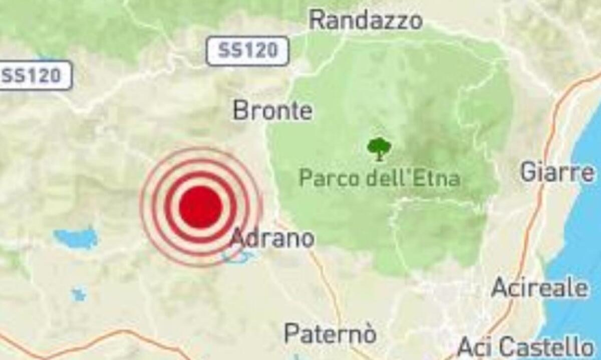 Terremoti il 13 e 14-04-2018 ad Adrano (CT), interessati Centuripe, Catenanuova e Regalbuto - 