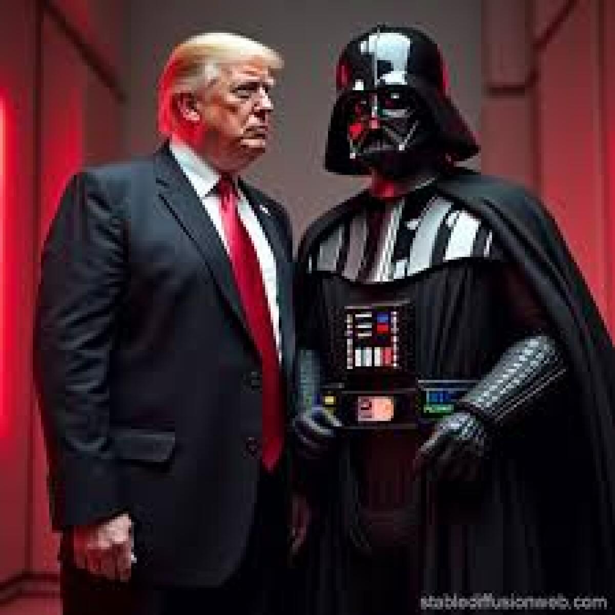 DARTH TRUMPER E IL FIDO MATTEO SALVINI ALLA RISCOSSA - 