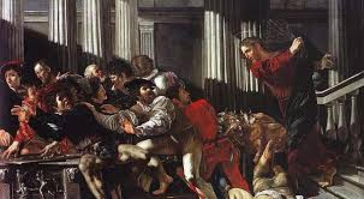 Caro Papa, ancor vediamo i mercanti nel tempio - 