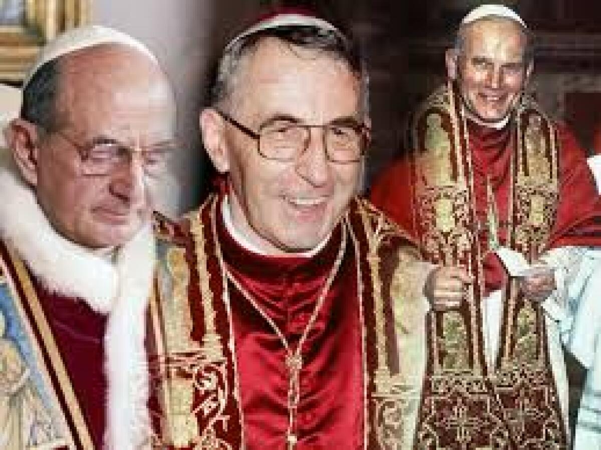 I TRE PAPI DEL 1978 - 