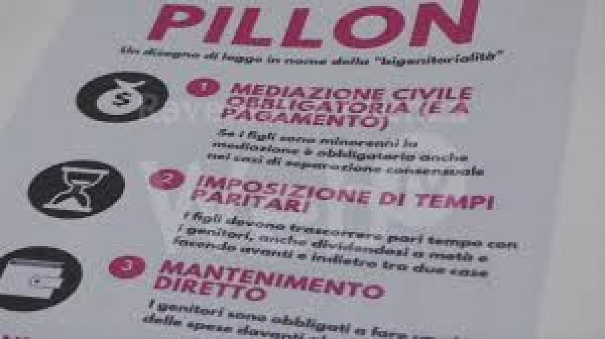 DDL Pillon: "mio figlio più che 'condiviso' è “diviso” - 