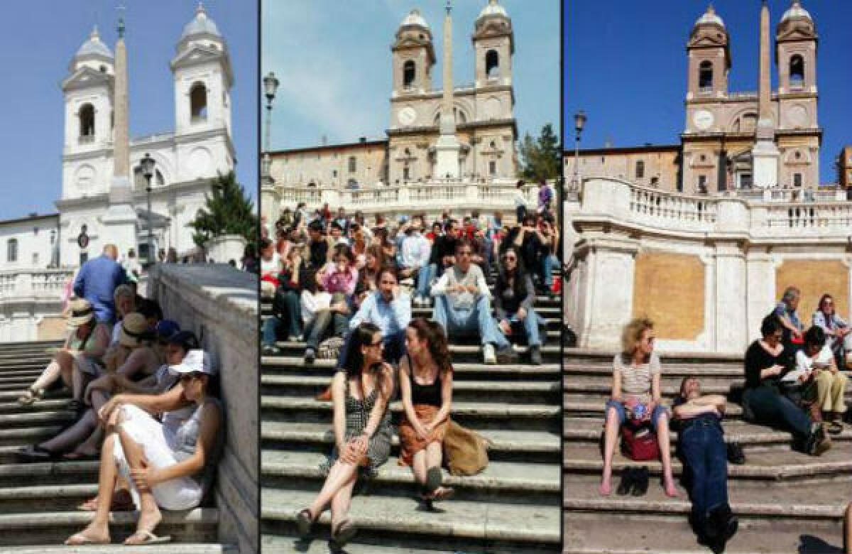 Vietato sedersi sulla scalinata di Trinità dei Monti - 