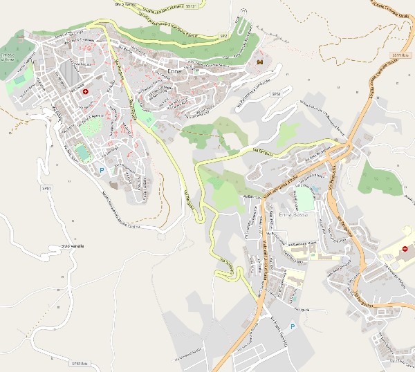 “L’organizzazione sociale dello spazio: due casi a confronto” Enna e Caltanissetta. Tesi Laurea by Antonino Restuccia