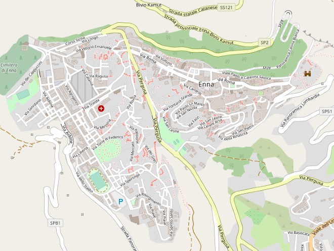 “L’organizzazione sociale dello spazio: due casi a confronto” Enna e Caltanissetta. Tesi Laurea by Antonino Restuccia