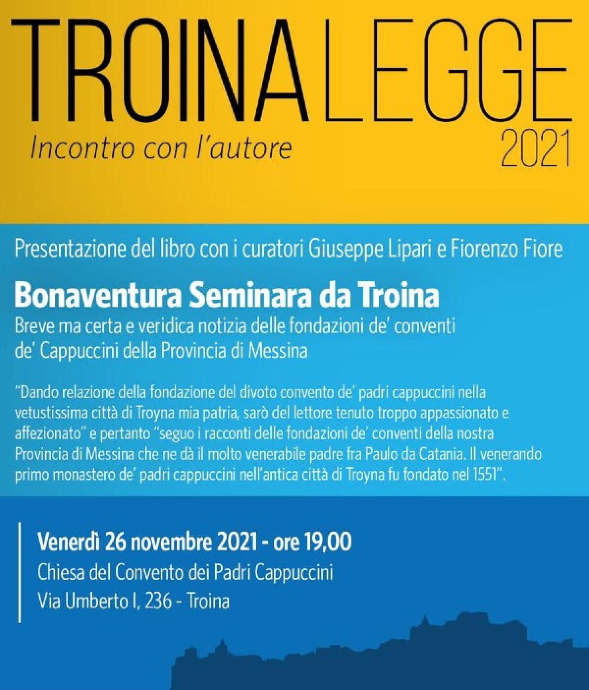 Bonaventura Seminara, padre cappuccino, nato a Troina nel 1636 - 