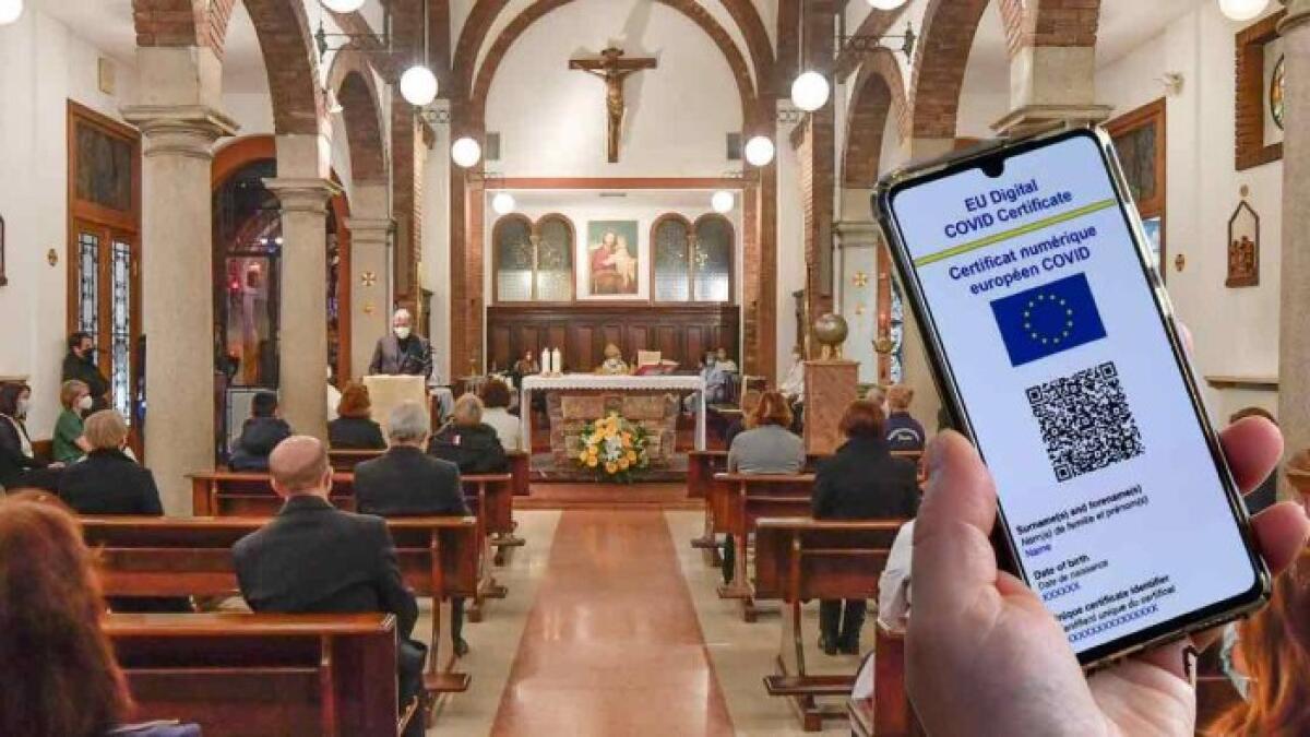 Mettete il green pass per entrare in chiesa! - 