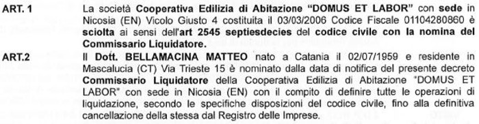 Gazzetta Ufficiale Regione Sicilia – 21 ottobre 2022: Nicosia, Enna