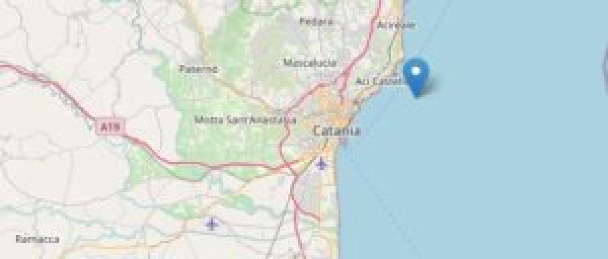 Terremoto ML 4.4 del 21-04-2023 ore 14:06:23 in zona: Costa Catanese (Catania), avvertito anche ad Enna - 