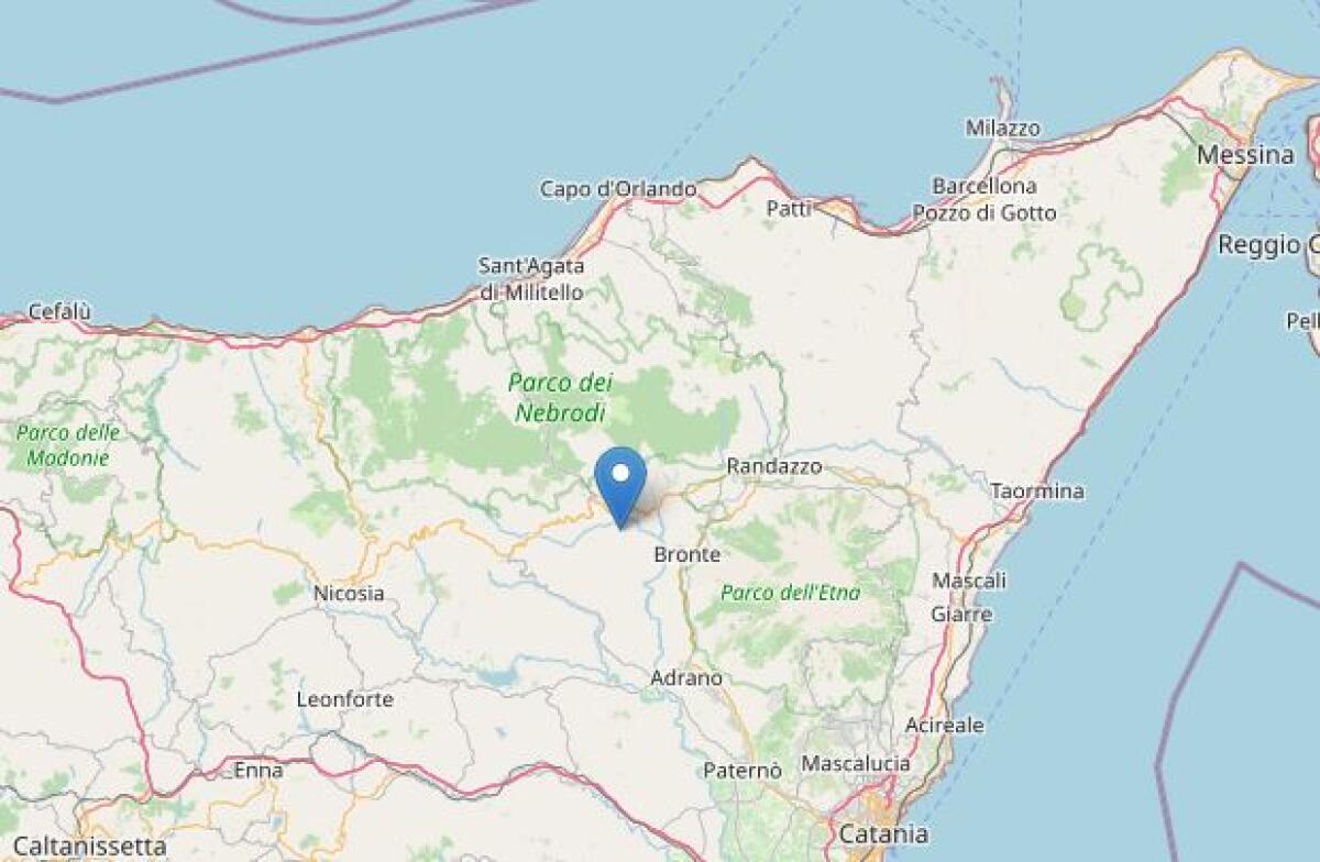 Scossa ML 4 nel Messinese e nell'Ennese (Troina) il 5/7/23, sciame sismico per tutta la mattinata - 