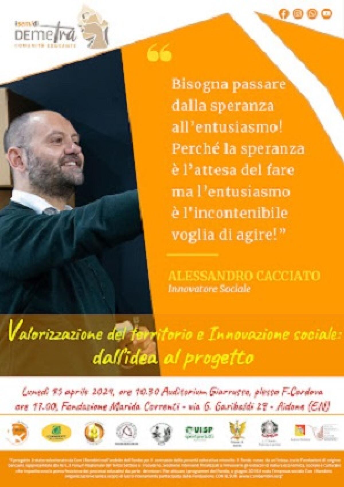 Aidone, doppio appuntamento nel ciclo degli incontri previsti della "Comunità educante I semi di Demetra" - 