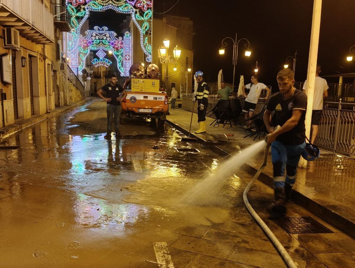 Nubifragio. Gagliano C.to: sgomberati gli abitanti del quartiere San Cono - 