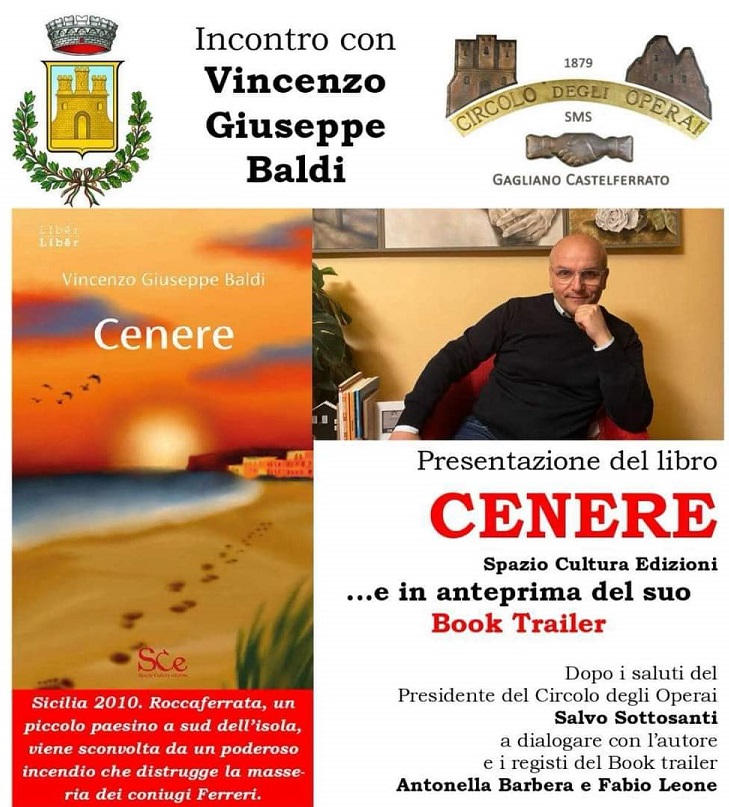 Giuseppe Vincenzo Baldi presenta il suo ultimo romanzo al Catania Book Festival, poi a Gagliano C.to