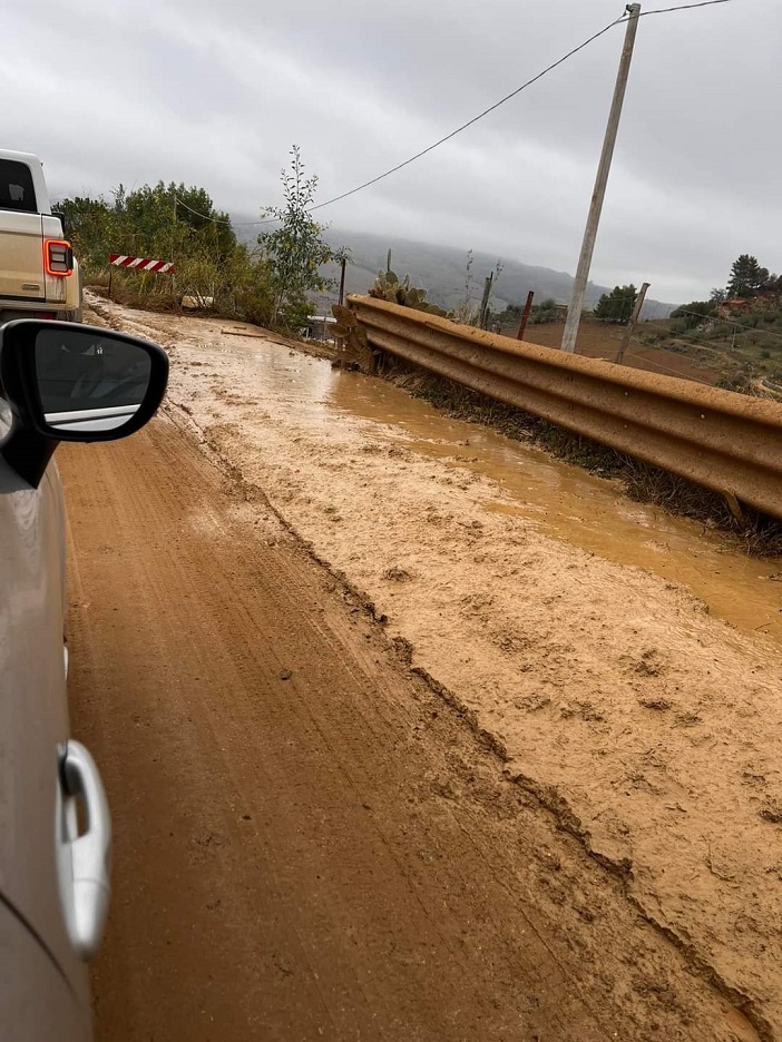 Situazione disastrosa della Sp 22 Gagliano - Agira a seguito della pioggia