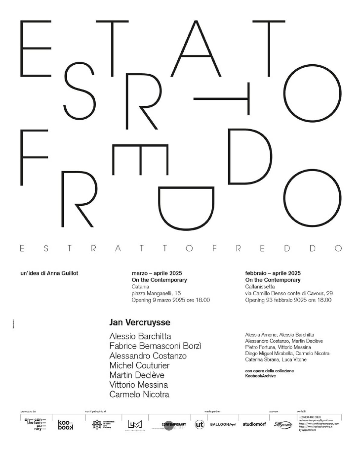 ESTRATTO FREDDO  un’idea di Anna Guillot - 