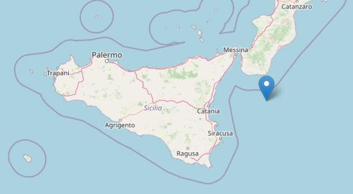 Terremoto ML 4.8 il 16-04-2025 ore 03:26:08 Mar Ionio Meridionale avvertita anche in provincia di Enna - 