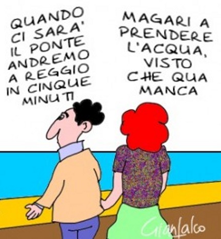 Gianfalco. L’idea fissa: ponte sullo stretto