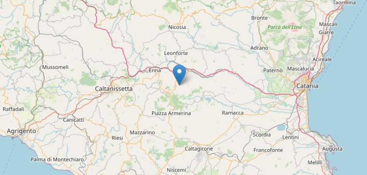 Terremoto ML 2.3 il 20-08-2025 ore 12:51:39 a 2 km Valguarnera Caropepe - 