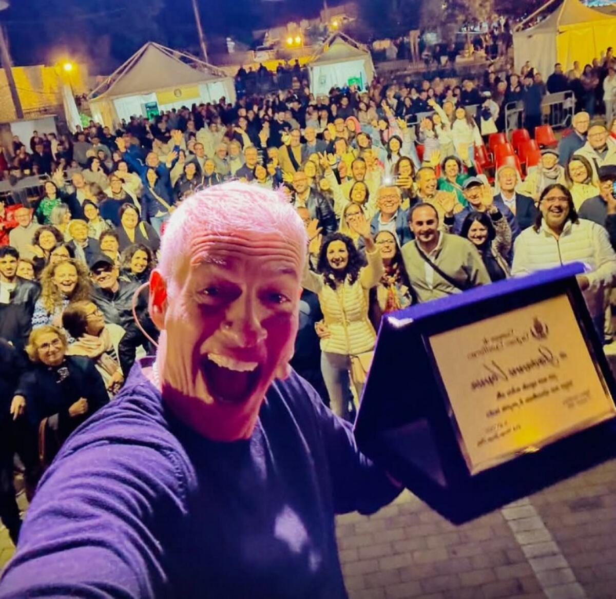 Gagliano C.to: dopo 35 anni l’attore Giovanni Vernia è tornato alle origini - 