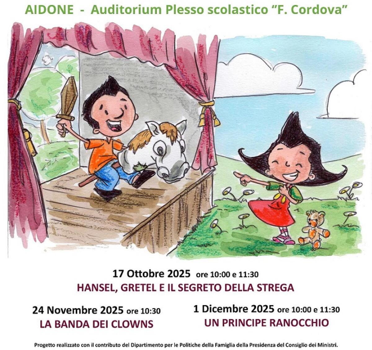Aidone: "Bimbi a Teatro", la Rassegna con tre spettacoli in programma - 