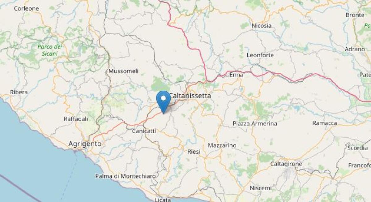 Terremoto ML 2.1 il 14-10-2025 ore 19:23 a 5 km SW San Cataldo (CL), avvertito anche in provincia di Enna - 